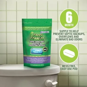Green Gobbler Septic Tank Treatment Packets - 6 Month Supply