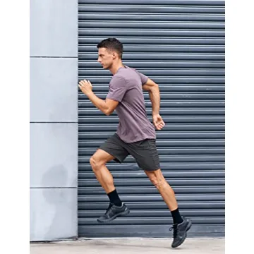 CRZ YOGA Men's Stretch Workout Shorts - Casual Gym Wear