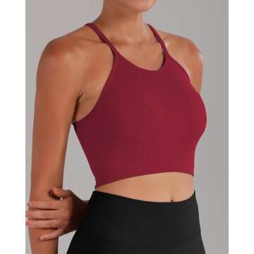 Comfortable Ribbed Crop Tank for Active Women