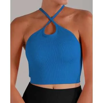 Comfortable Ribbed Crop Tank for Active Women