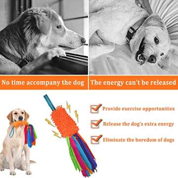 ASOCEA Flirt Pole for Dogs - Interactive Tug Toy