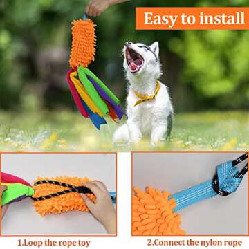 ASOCEA Flirt Pole for Dogs - Interactive Tug Toy