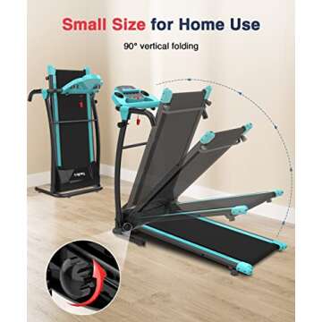 REDLIRO Compact Electric Treadmill for Home & Office Use