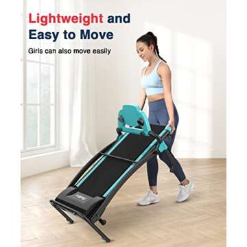 REDLIRO Compact Electric Treadmill for Home & Office Use