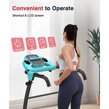 REDLIRO Compact Electric Treadmill for Home & Office Use