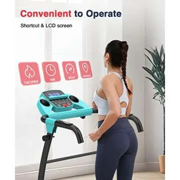 REDLIRO Compact Electric Treadmill for Home & Office Use