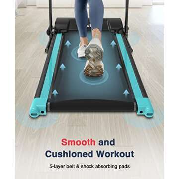 REDLIRO Compact Electric Treadmill for Home & Office Use