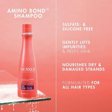 Nexxus Shampoo Amino Bond for All Types of Damaged Hair with Amino Acids & Keratin Protein 13.5 oz