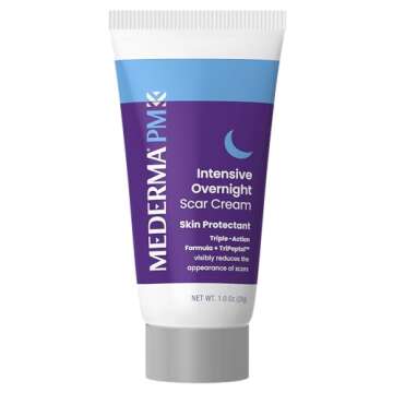 Mederma PM Intensive Overnight Scar Cream, Works with Skin's Nighttime Regenerative Activity, Clinic...