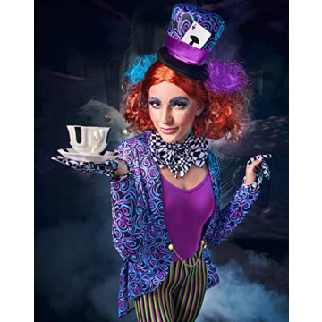 Spirit Halloween Adult Mad Hatter Jumpsuit Costume