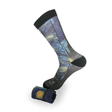 YISHOW Peacock Feathers Cherry Blossom Branches Unisex Novelty Socks, Funny Funky Crazy Cool Crew Dress Socks