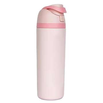 Generic Free-Sip Water Bottles - 20 oz, Insulated Stainless Steel Water Bottle with Straw for Sports...