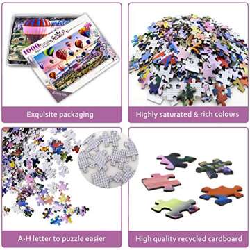 Hot Air Balloons 1000 Piece Jigsaw Puzzle for Adults
