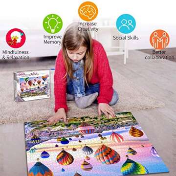 Hot Air Balloons 1000 Piece Jigsaw Puzzle for Adults