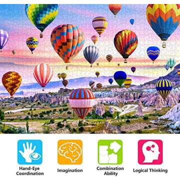 Hot Air Balloons 1000 Piece Jigsaw Puzzle for Adults