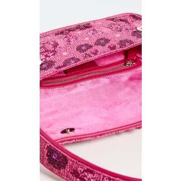 STAUD Women's Tommy Floral Pink Leather Bag