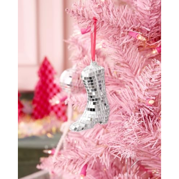 Glamorous xo, Fetti Disco Cowgirl Boot Ornament for Holiday Spirit