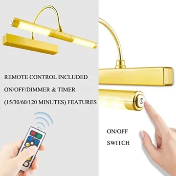 Adjustable Bright LED Picture Light with Remote Control