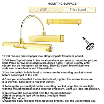 Adjustable Bright LED Picture Light with Remote Control