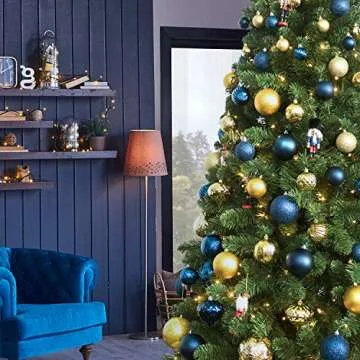 KI Store Gold Christmas Balls - 34pcs Shatterproof Ornaments