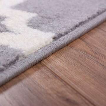 Well Woven Sydney Lattice Grey Area Rug, 7'10" X 10'6"