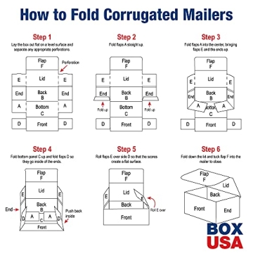 BOX USA Heavy Duty Shipping Boxes - 50 Pack