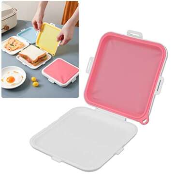 Portable Food Storage Sandwich Lunch Box Container Leakproof Snack Storage for Students Office Workers for Work Picnic Outing(2#)