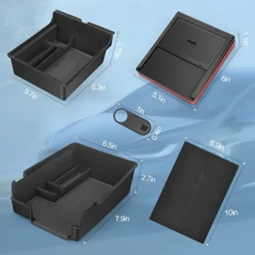Tesla Model 3/Y 5Pcs Center Console Organizer Kit
