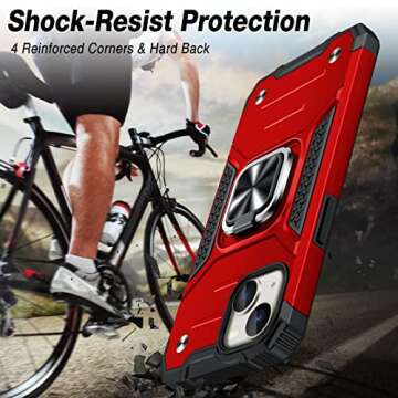 Stylish JAME iPhone 14 Case with Kickstand & Protectors