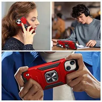 Stylish JAME iPhone 14 Case with Kickstand & Protectors