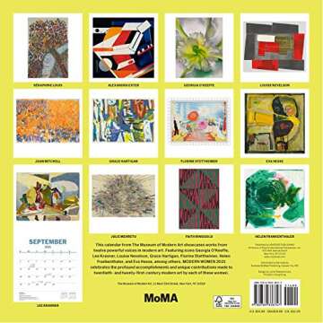 Modern Women 2021 Wall Calendar: Women Artists from the Museum of Modern Art