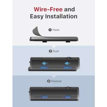 X-Sense Smart Mailbox Alarm, Wireless Long Range Mailbox Alert, Mailbox Sensor with SBS50 Base Station for Delivered Mail, SMA11