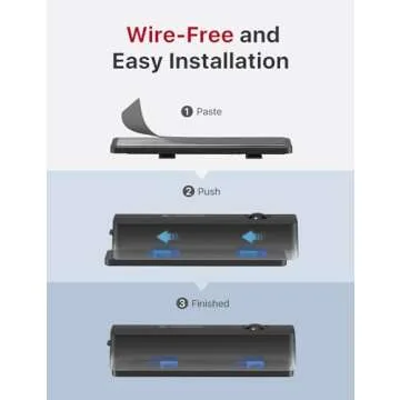 X-Sense Smart Mailbox Alarm, Wireless Long Range Mailbox Alert, Mailbox Sensor with SBS50 Base Station for Delivered Mail, SMA11