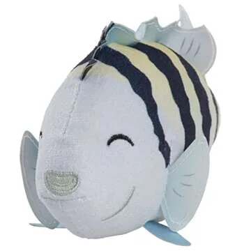Disney The Little Mermaid Flounder Small Plush Stuffed Animal, Fish, Kids Toys for Ages 3 Up by Just Play