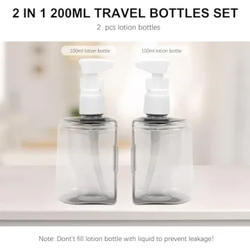 Skycase Travel Bottles - Leak Proof Refillable Travel Kit