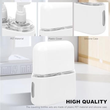 Skycase Travel Bottles - Leak Proof Refillable Travel Kit