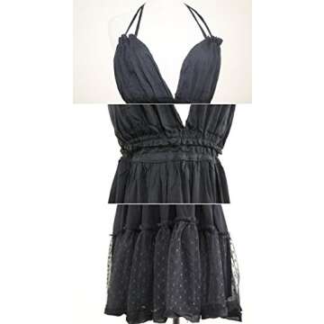 R.Vivimos Summer Halter Mini Dress for Women