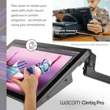 Wacom Cintiq Pro 17 Drawing Tablet with Screen, 17.3" Ultra HD 4K. 10-bit 120Hz Touchscreen Display Graphic Arts Tablet with Pro Pen 3, for Windows PC, Mac, Linux