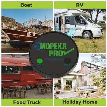 Mopeka Pro Check Universal Sensor with Mount Collar - RV Must Have Accessory to Monitor Outside Gray and Potable Water Tanks from Inside Your Camper - Or Diesel, Oil, 100 Gallon Water and Poly Tanks