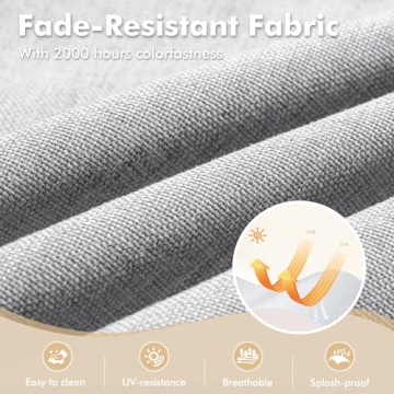 XIZZI 7-Piece Outdoor Furniture Set with Fire Pit