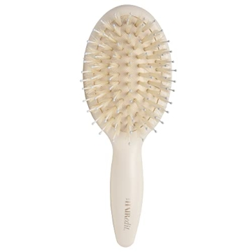 Travel Size Boar Bristle Hair Brush for Shine and Care