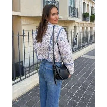 Stylish Wyeysyt Women's Reversible Cropped Puffer Jacket