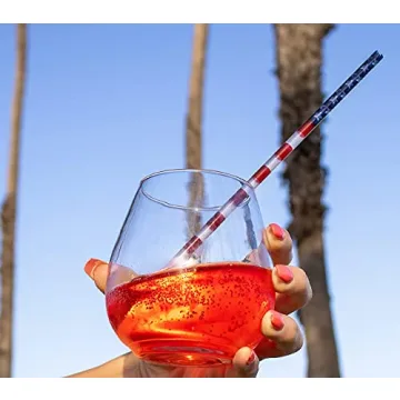 Old Glory Straws 20-Pack - Reusable American Flag Straws