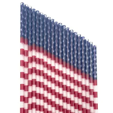 Old Glory Straws 20-Pack - Reusable American Flag Straws