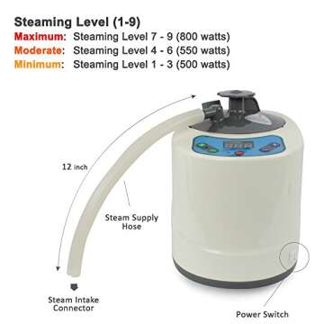 Daiwa Felicity Portable Lightweight Personal Steam Home Sauna [ETL Certified] (Complete Set)