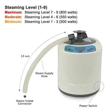 Daiwa Felicity Portable Lightweight Personal Steam Home Sauna [ETL Certified] (Complete Set)