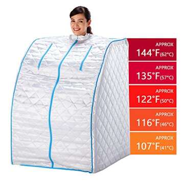 Daiwa Felicity Portable Lightweight Personal Steam Home Sauna [ETL Certified] (Complete Set)