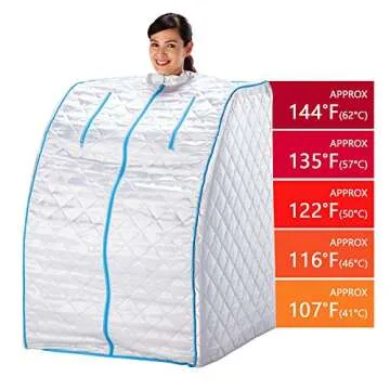 Daiwa Felicity Portable Lightweight Personal Steam Home Sauna [ETL Certified] (Complete Set)