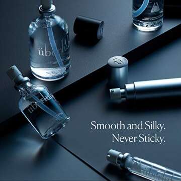 Überlube Travel Lube Latex-Safe Natural Silicone Lube for Sex with Vitamin E Unscented Flavorless Z...