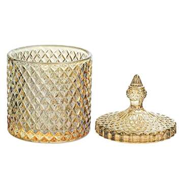 RockTrend Home Decorative Butterfly Candy Jar Candy Dish Candy Buffet Storage Container Clear Crysta...